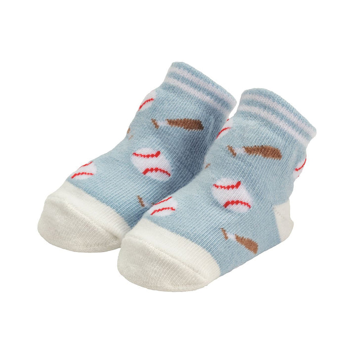Baseballs (Scattered) Socks by Mud Pie