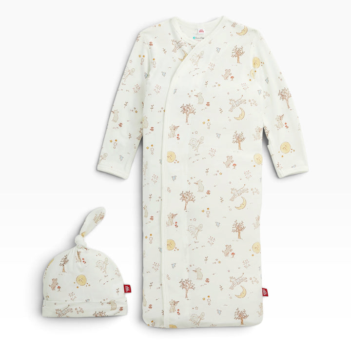 Bedtime Rhymes Modal Gown & Hat Set by Magnetic Me