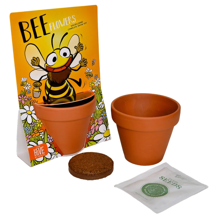 Whimsical Bee Flower Grow Kit by Buzzy Inc.