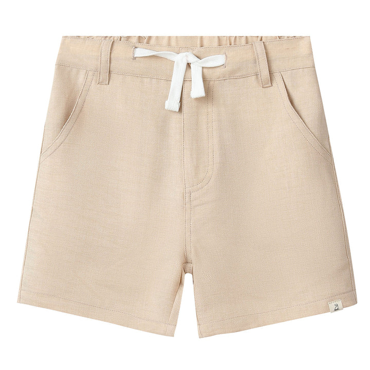 Beige Woven Shorts by Me & Henry