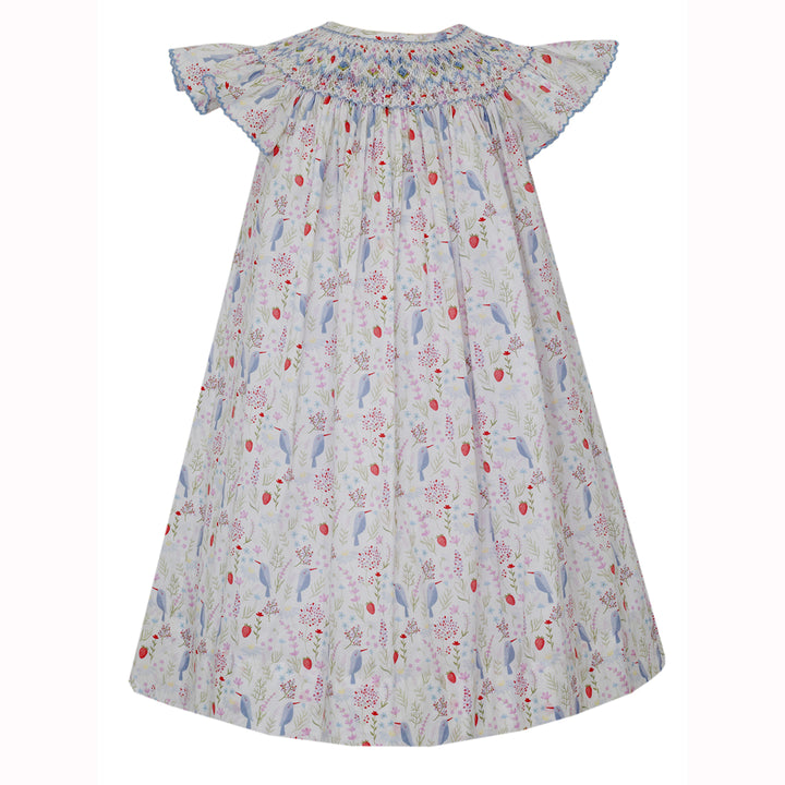 Birds Angel Wing Smocked Bishop by Claire & Charlie