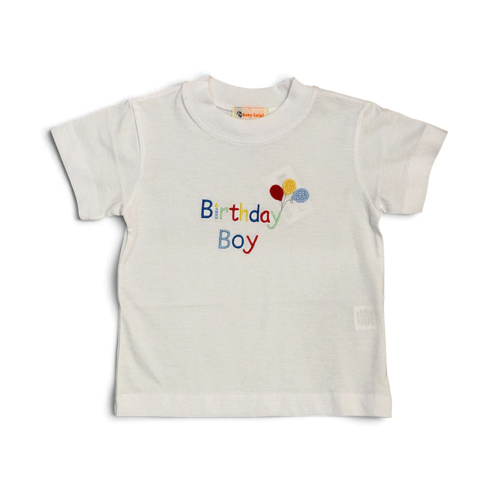 Birthday Boy with Balloons Short-Sleeve Shirt by Luigi
