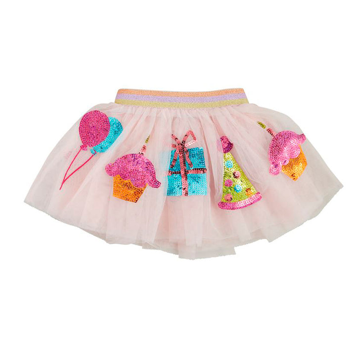 Birthday Sequin Tutu with Party Icons by Mud Pie