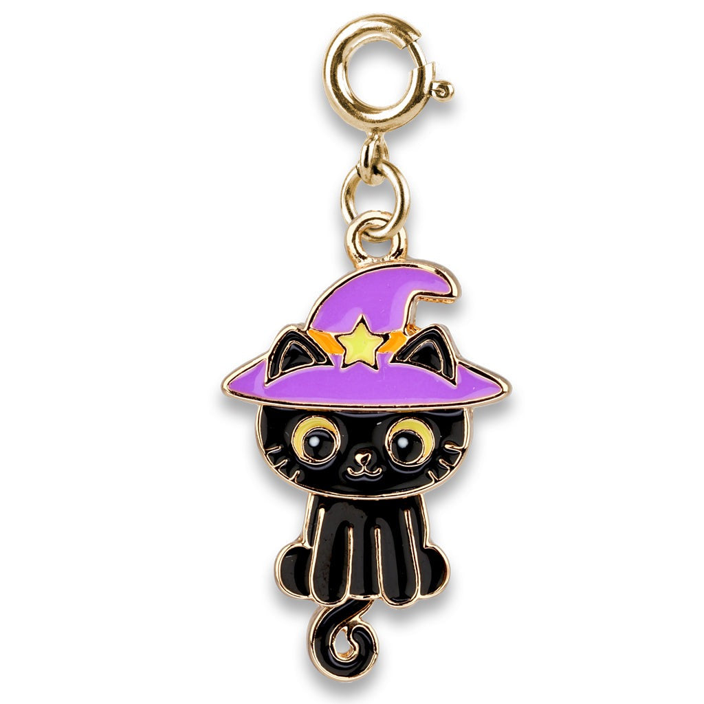 Gold Swivel Black Cat Charm by Charm It!