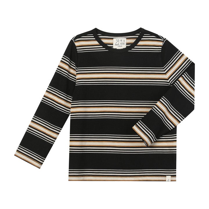 Black / Gold Stripe Shirt by Me & Henry