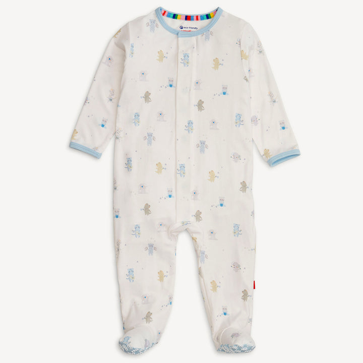 Blue Baby Beats Modal Footie by Magnetic Me