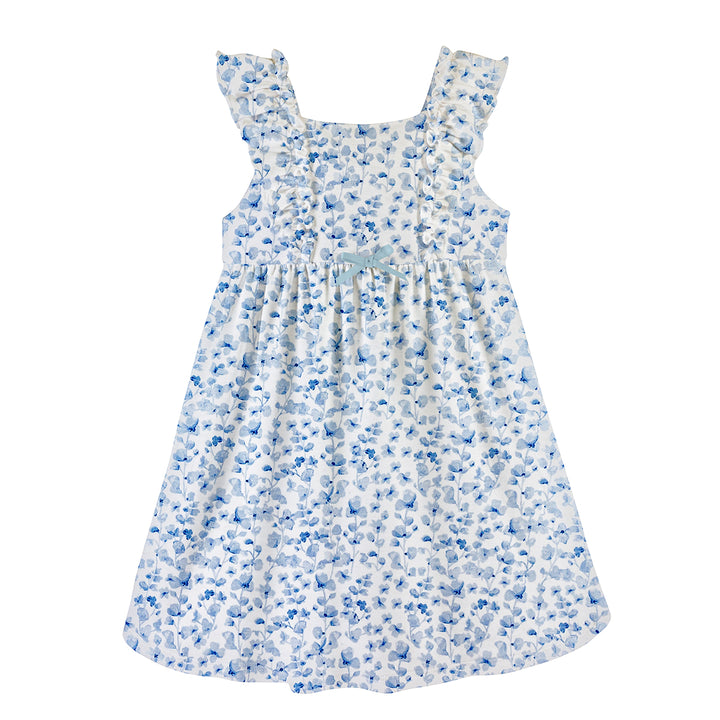 Baby Club Chic Blue Begonias Dress