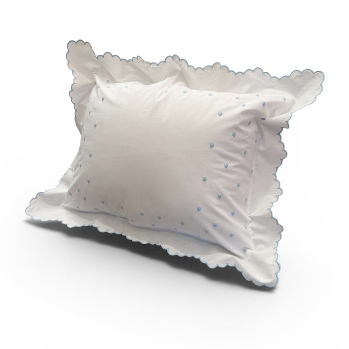 Edward Boutross Pillow - Blue Dots Sham