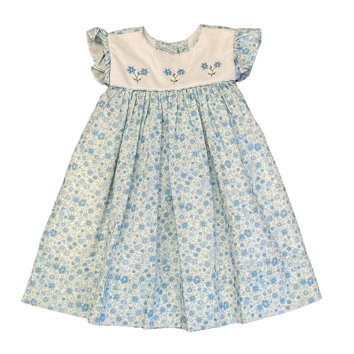 Blue Flowers Carly Float Dress by Marco & LIzzy