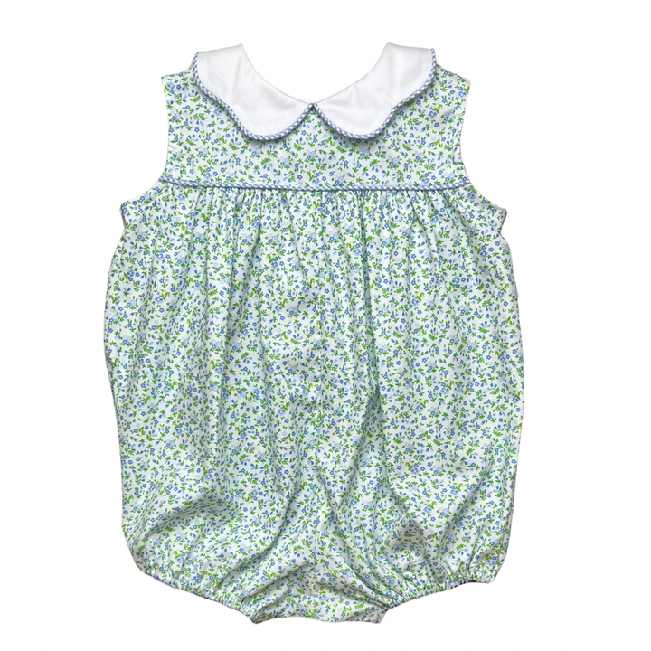 Blue Floral Caroline Bubble by Anvy Kids