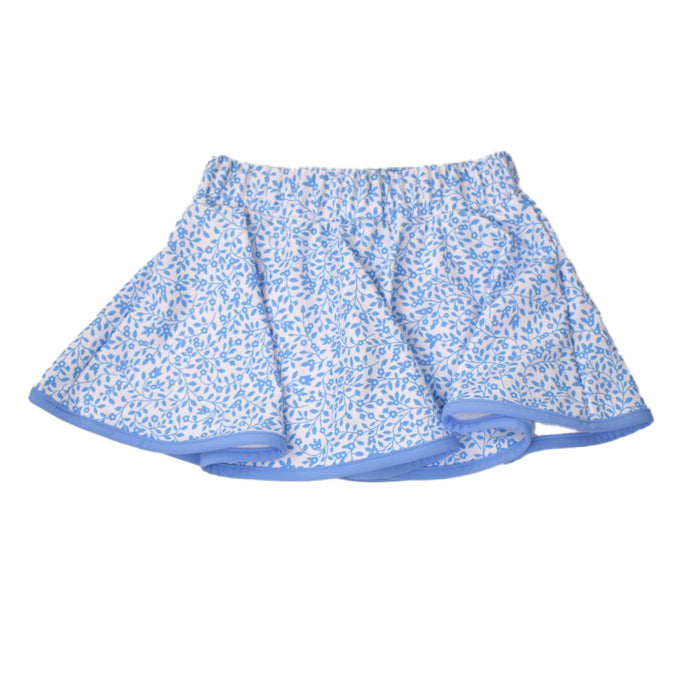 Blue Floral Skort by Color Works