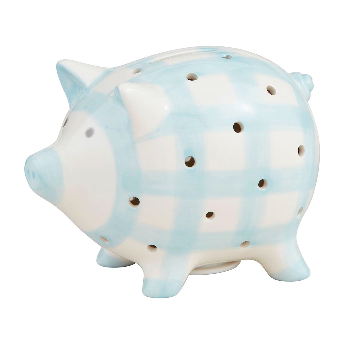 Blue Light Up Piggy Bank by Mud Pie