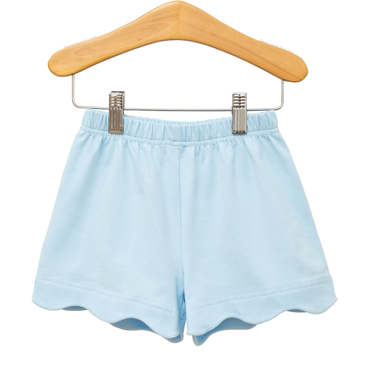 Light Blue Scalloped Shorts by Trotter Street Kids