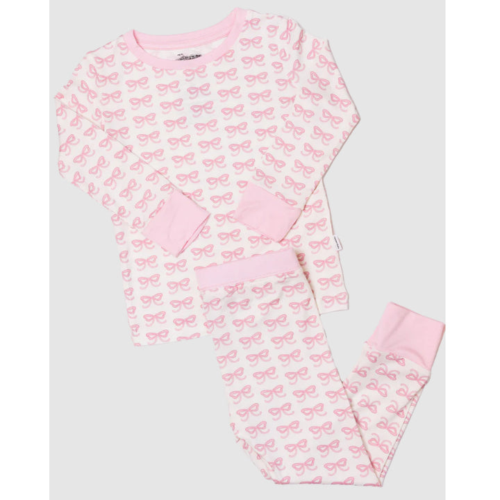 Bow 2pc Pajama Set by The Uptown Baby