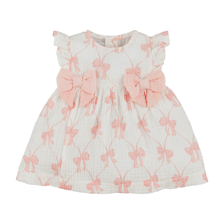 Bow Print Dress by Mud Pie