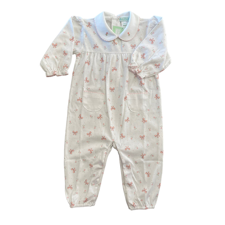 Baby Threads Bows Long Romper