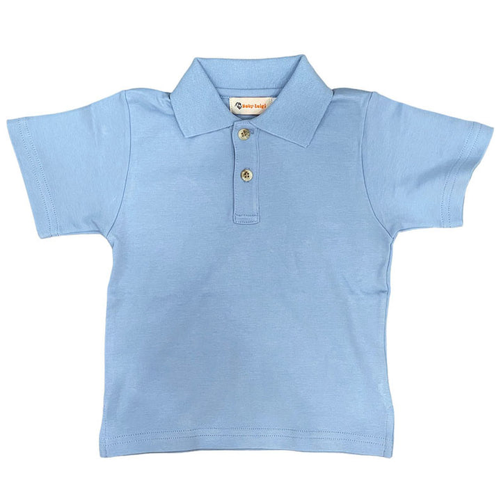 Luigi Boy's Polo - Sky Blue