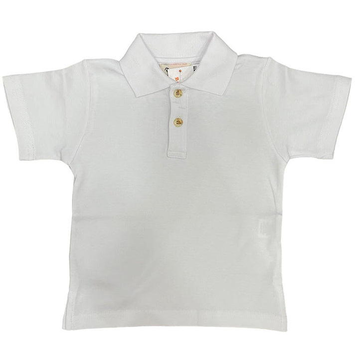 Luigi Boy's Polo - White