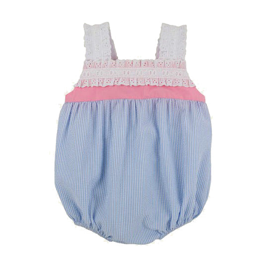 Breakers Blue Seersucker Babs Bubble by The Beaufort Bonnet Company