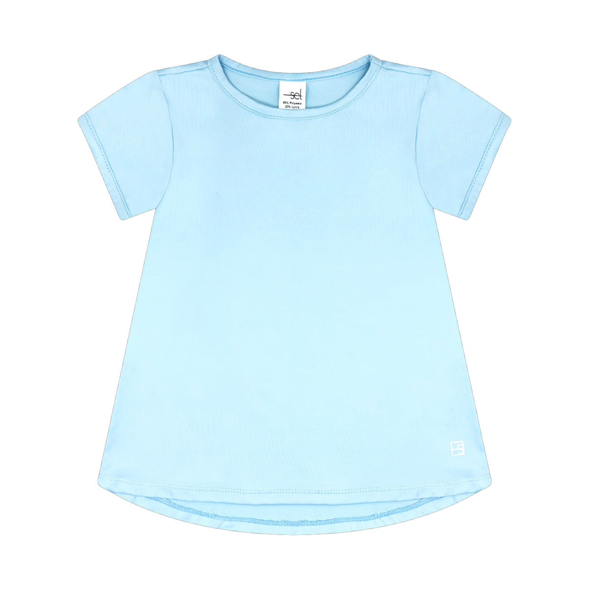 Cotton Candy Blue Bridget Basic Tee by Set Fashion