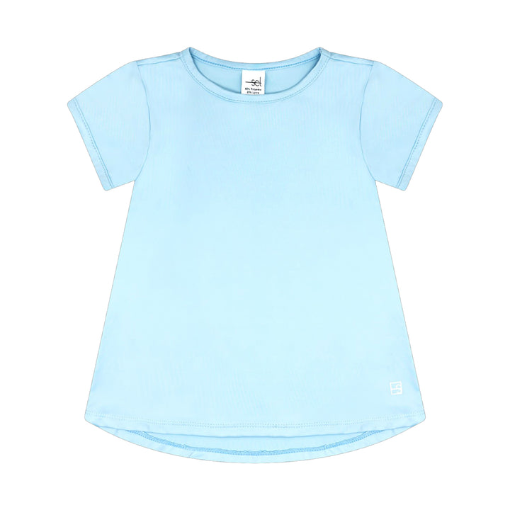 Cotton Candy Blue Bridget Basic Tee by Set Fashion