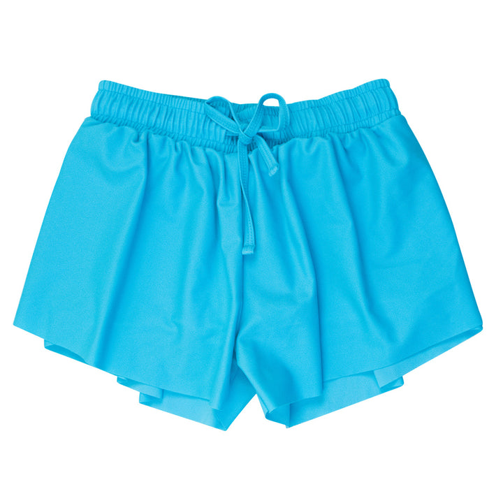 Bright Aqua Active Butterfly Shorts by RuffleButts