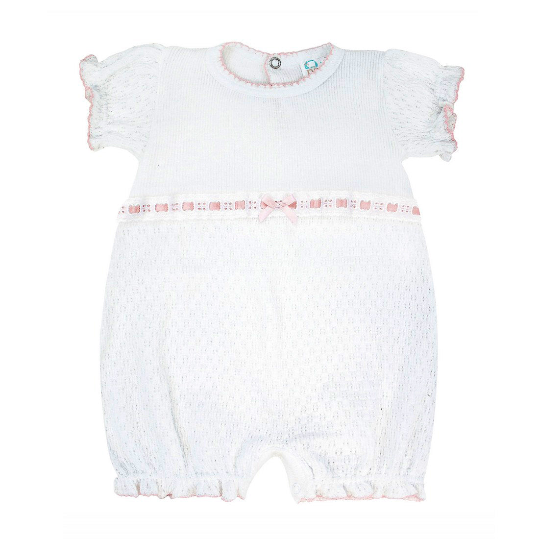Bubble with Pink Eyelet Trim by Paty