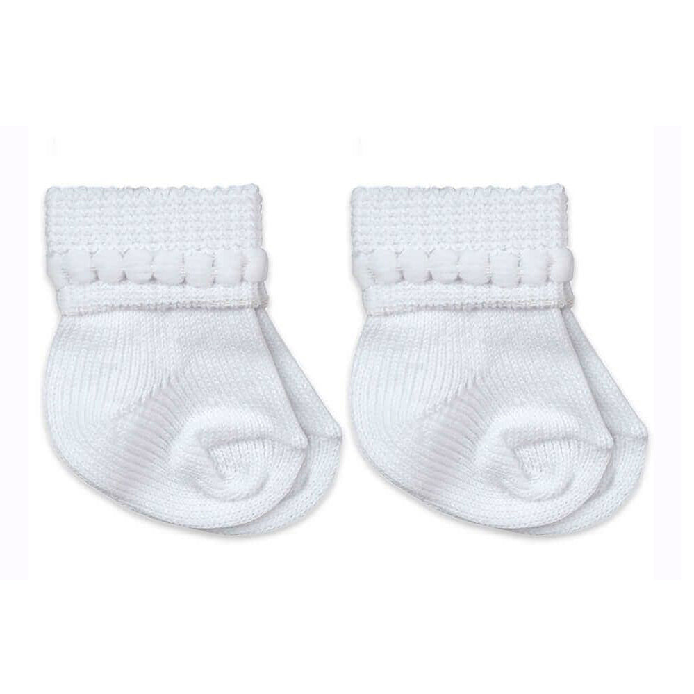 Jefferies Socks Newborn Bubble Bootie 2 Pack - White