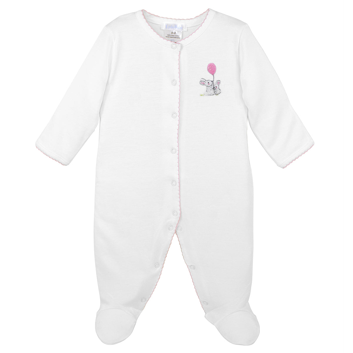 Girl Bunnies Picnic Footie by Lyda Baby