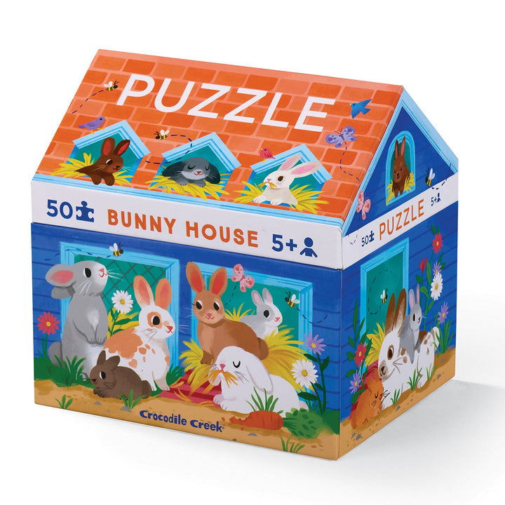 Crococile Creek Bunny House 50-Piece Puzzle
