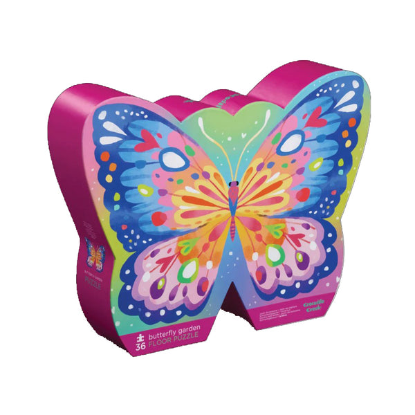 Butterfly Garden 36-Piece Puzzle by Crocodile Creek – Purple Butterfly