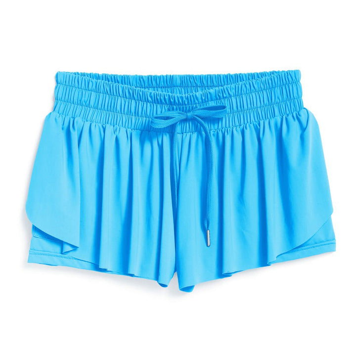 Tractr Butterfly Shorts - Sky Blue