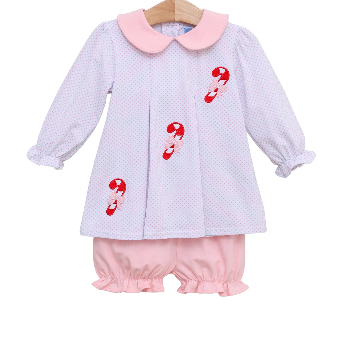 Candy Cane Bloomer Set by Trotter Street Kids