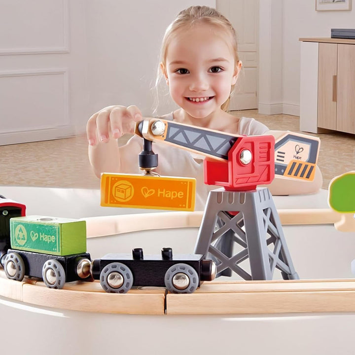 Hape Cargo Delivery Loop Train Set