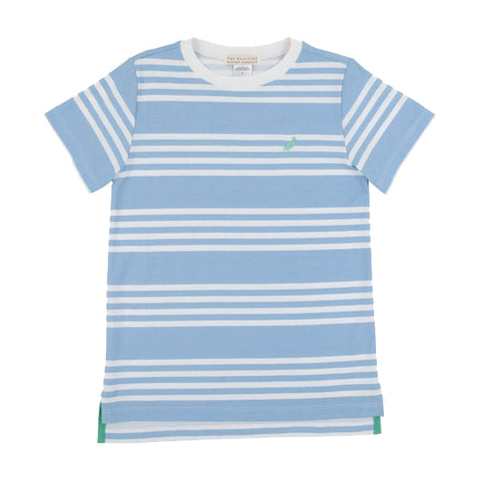 Saddle Ridge Stripe Carter Crewneck by The Beaufort Bonnet Company