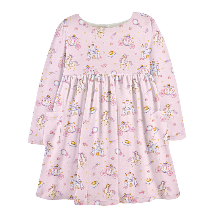 Castle Magic Printed Dress with Pockets by Baby Club Chic