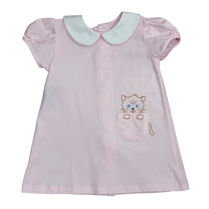 Cat on Pocket Pink Dress by Remember Nguyen