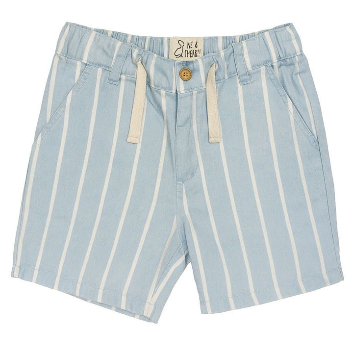 Chambray Stripe Woven Shorts by Me & Henry
