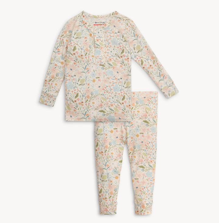 Charlotte Modal Pajama Set with Ruffle by Magnetic Me