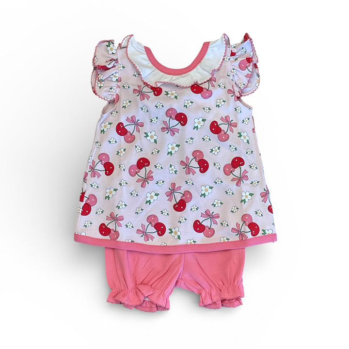Cherries Bloomer Set by Marco & Lizzy