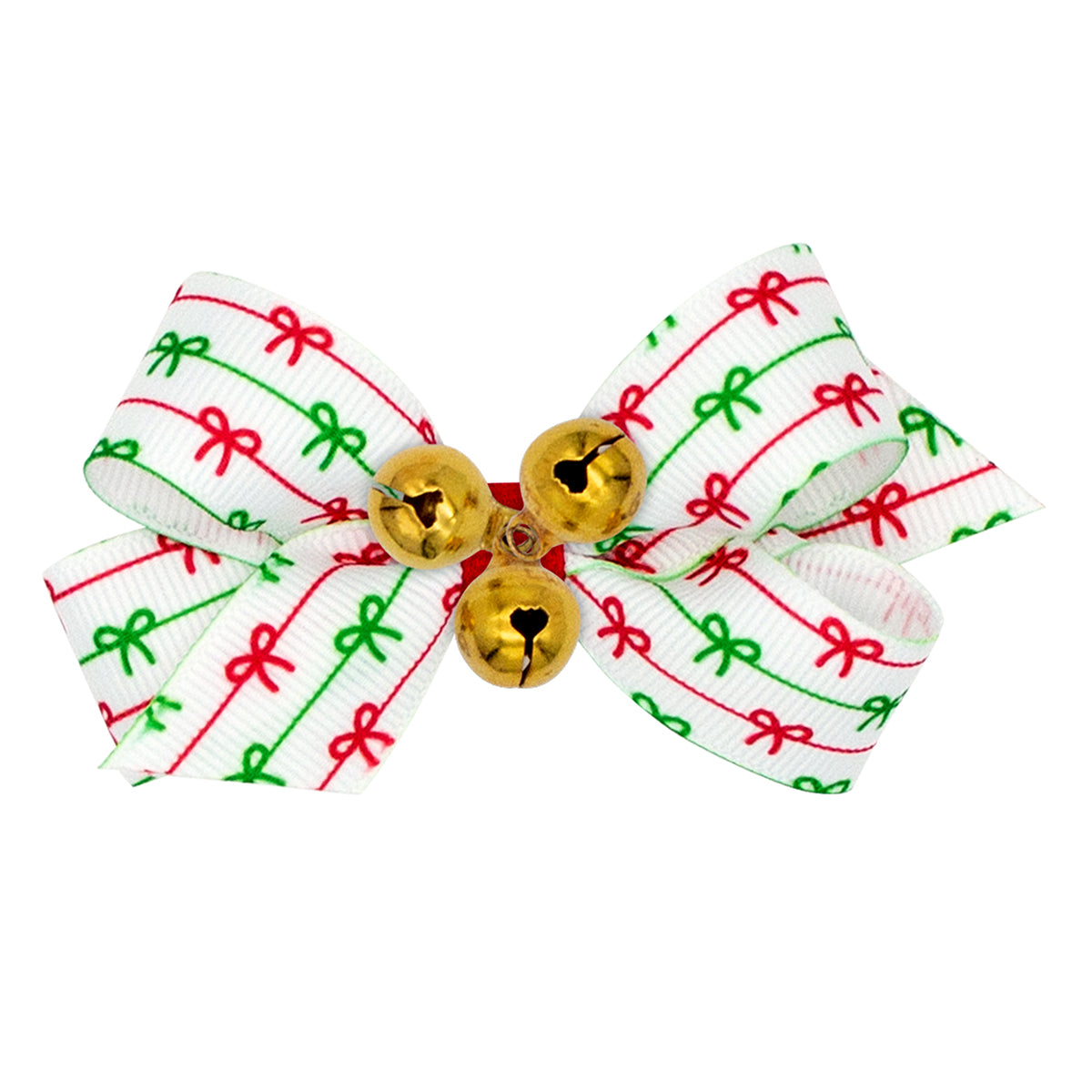 Christmas Bows Print Mini with Bells by Wee Ones