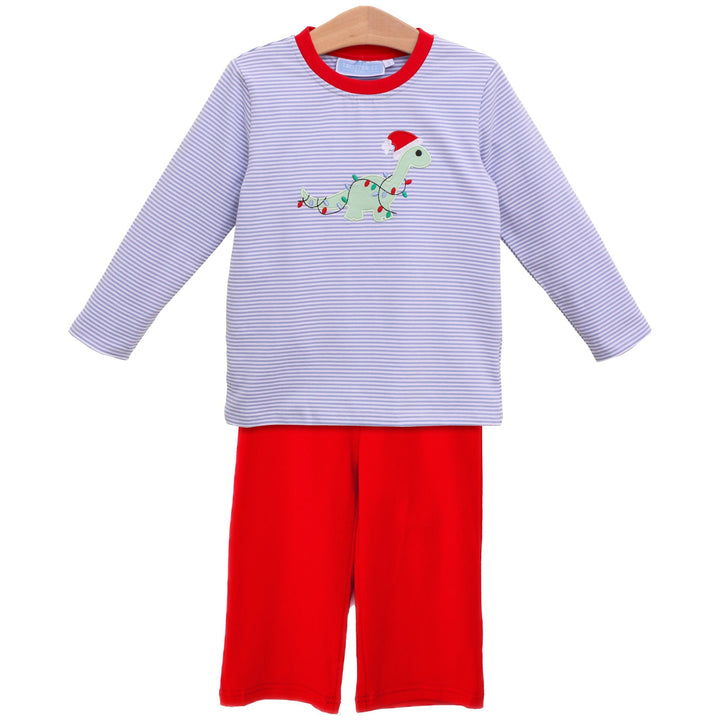 Christmas Dino Pants Set by Trotter Street Kids