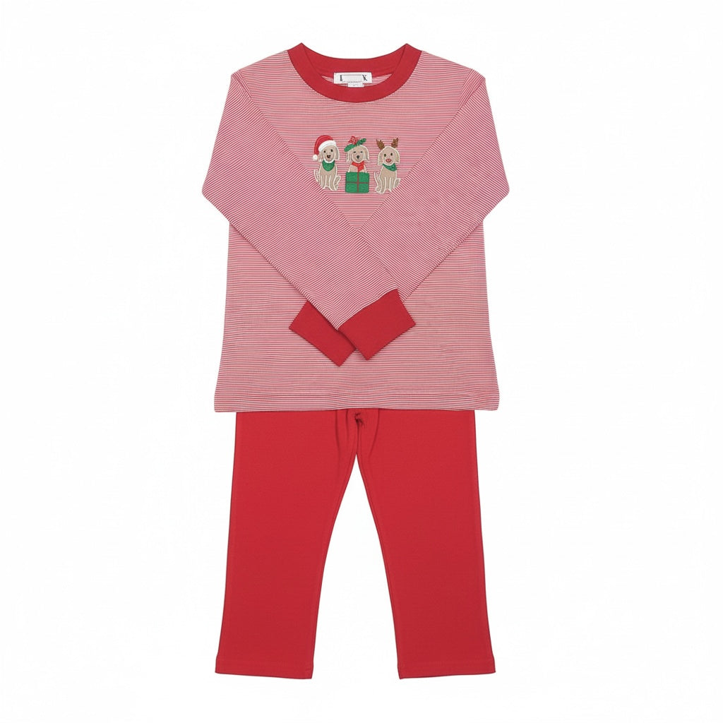 Christmas Dog Trio Boy's Pant Set by Ishtex