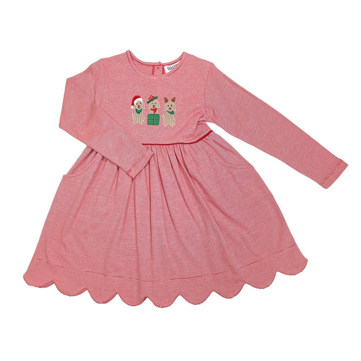 Christmas Dog Trio Dress by Ishtex