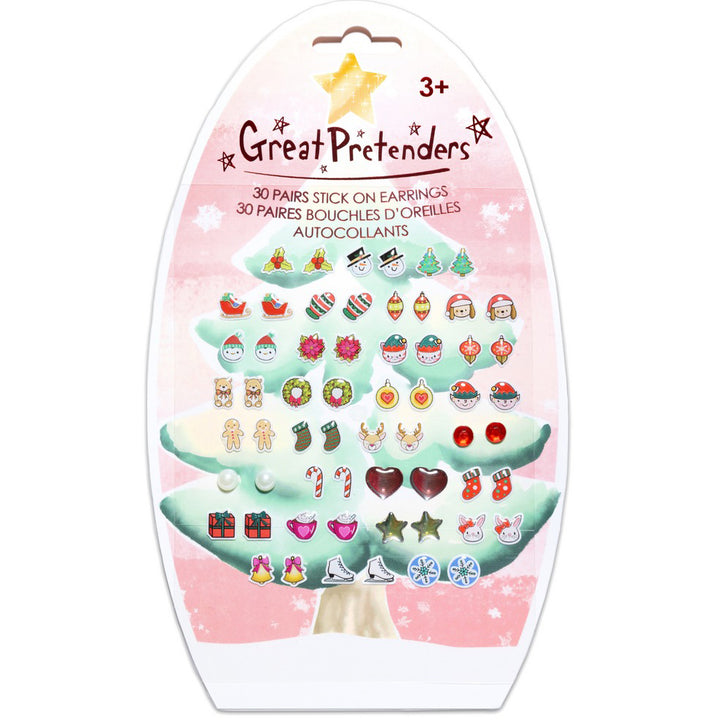 Christmas Holiday Sticker Earrings by Great Pretenders