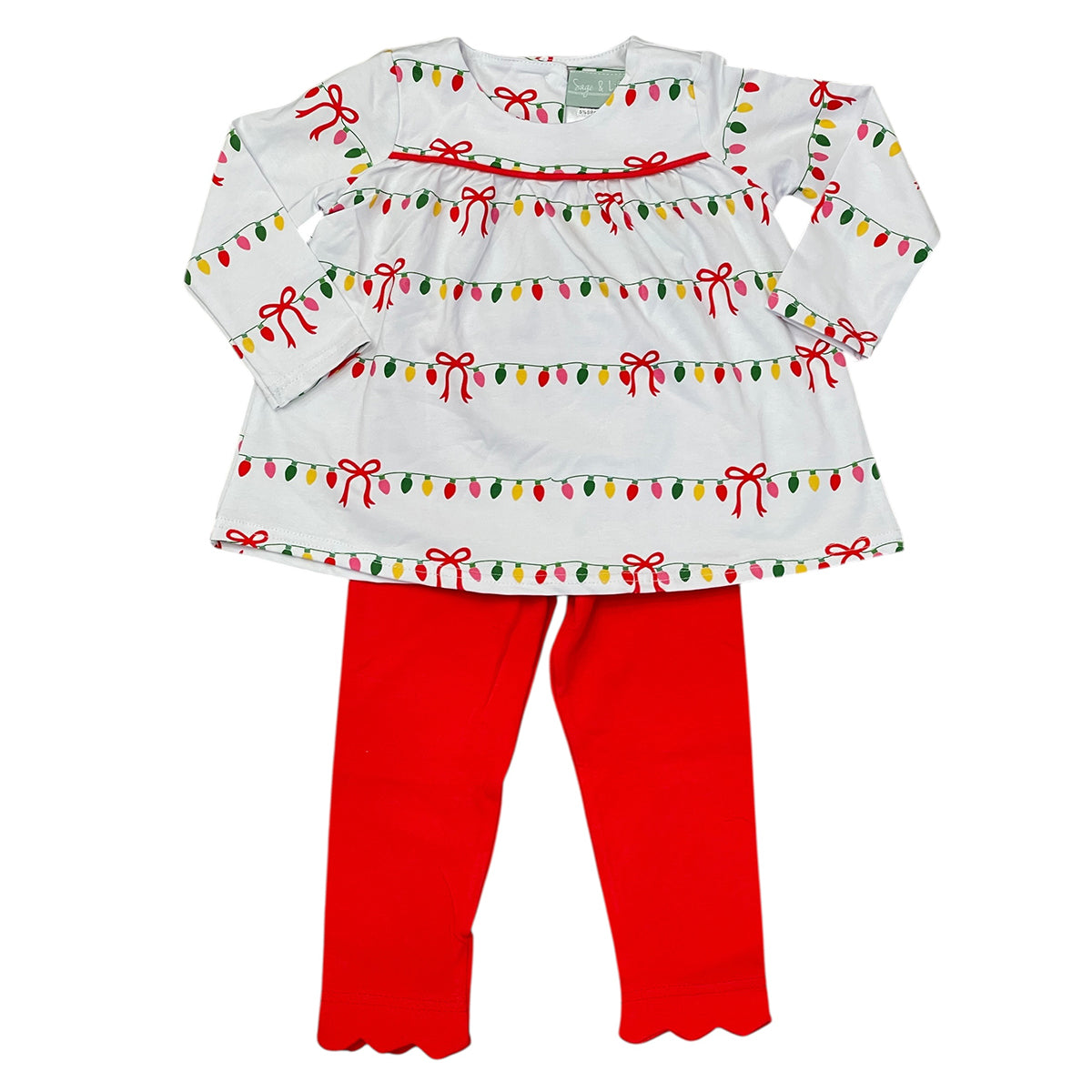Christmas Lights Pant Set by Sage & Lilly