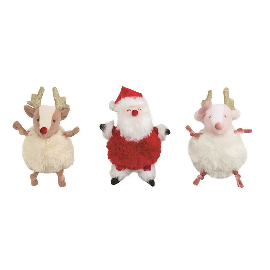 Christmas Pom Pom Pal Plush by Mud Pie (3 Styles)