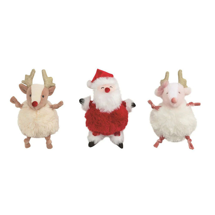 Christmas Pom Pom Pal Plush by Mud Pie (3 Styles)