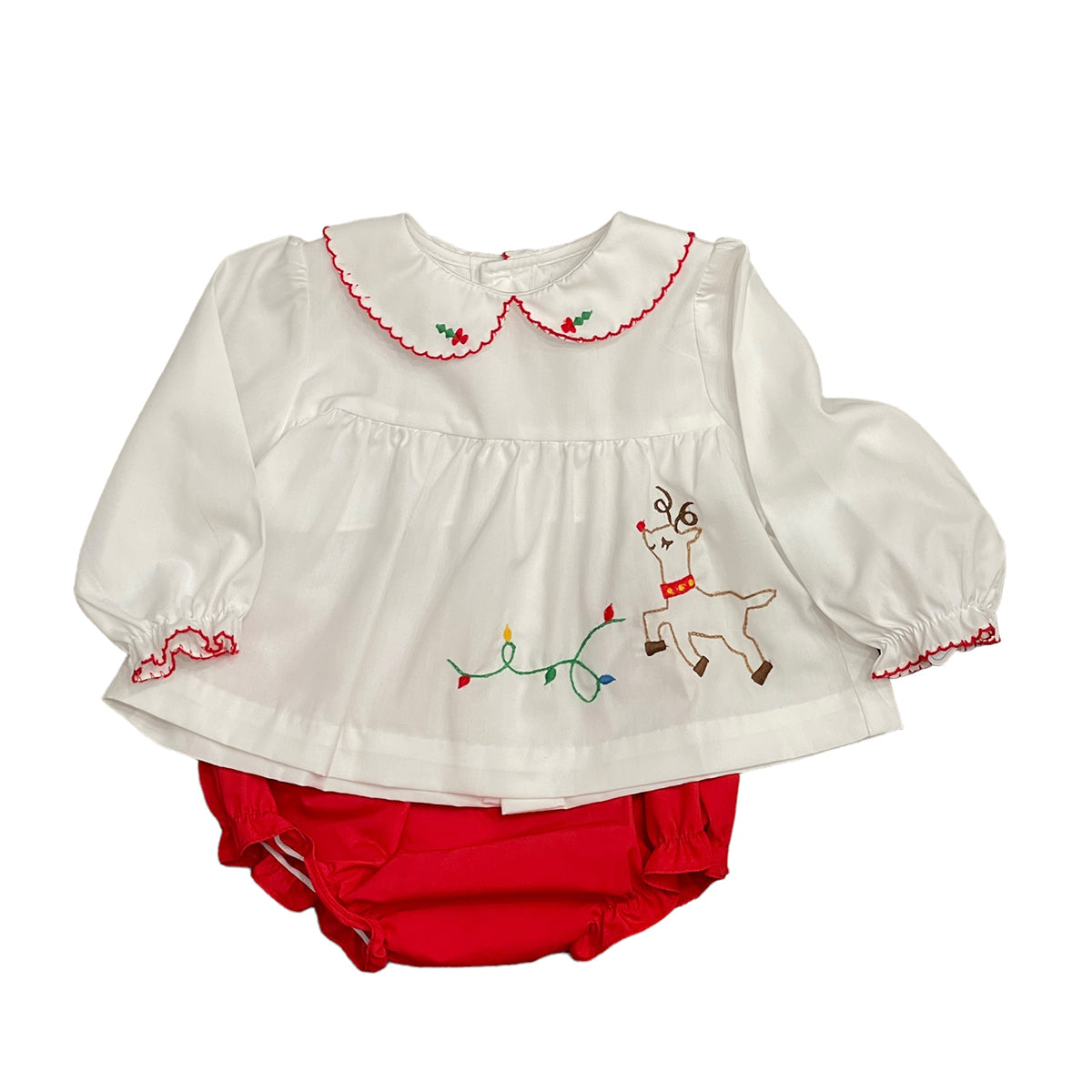 Petit Ami Reindeer Bloomer Set