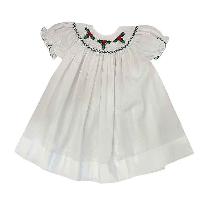 Christmas Ribbons Bishop Dress by Remember Nguyen